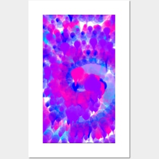 Purple Tie Dye Posters and Art